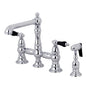 Kingston Brass KS7271PKLBS Duchess Bridge Kitchen Faucet with Brass | Faucets | Kitchen + Metal
