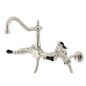 Kingston Brass KS1246PKLBS Duchess Wall Mount Bridge Kitchen Faucet | Faucets | Kitchen + Metal