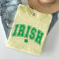 Irish, Retro Lettering, Collegiate, St Patrick's Day Comfort Colors Tshirt