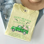Lucky Meadow Farms, St Patrick's Day, Shamrock, Truck Comfort Colors Tshirt