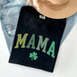 Mama, Shamrock, Collegiate, St Patrick's Day Comfort Colors Tshirt