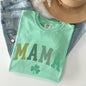 Mama, Shamrock, Collegiate, St Patrick's Day Comfort Colors Tshirt