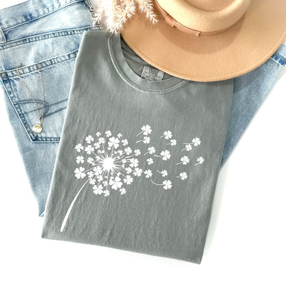 Dandelion, St Patrick's Day, Shamrocks Comfort Colors Tshirt