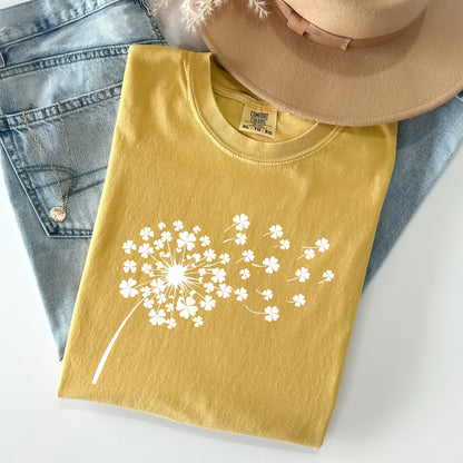 Dandelion, St Patrick's Day, Shamrocks Comfort Colors Tshirt