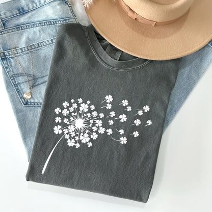 Dandelion, St Patrick's Day, Shamrocks Comfort Colors Tshirt