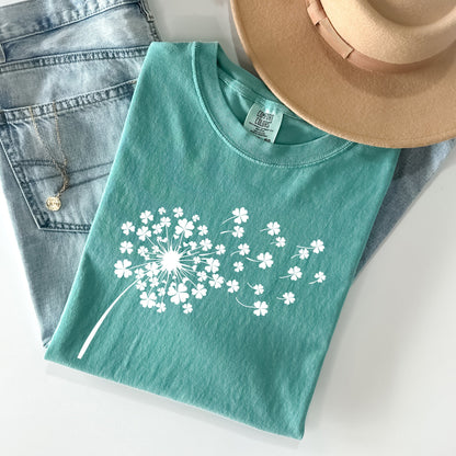 Dandelion, St Patrick's Day, Shamrocks Comfort Colors Tshirt