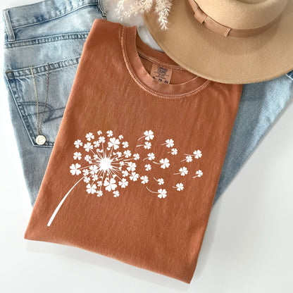 Dandelion, St Patrick's Day, Shamrocks Comfort Colors Tshirt
