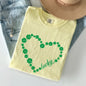 Shamrock Heart, Lucky, St Patrick's Day Comfort Colors Tshirt
