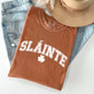 Slainte, Gaelic, Health, Luck, Collegiate, St Patrick's Day Comfort Colors Tshirt