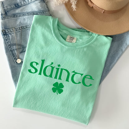 Slainte, Gaelic, Health, Luck, St Patrick's Day Comfort Colors Tshirt