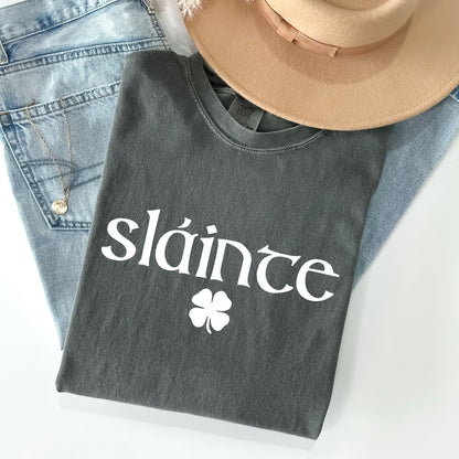 Slainte, Gaelic, Health, Luck, St Patrick's Day Comfort Colors Tshirt