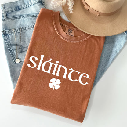 Slainte, Gaelic, Health, Luck, St Patrick's Day Comfort Colors Tshirt