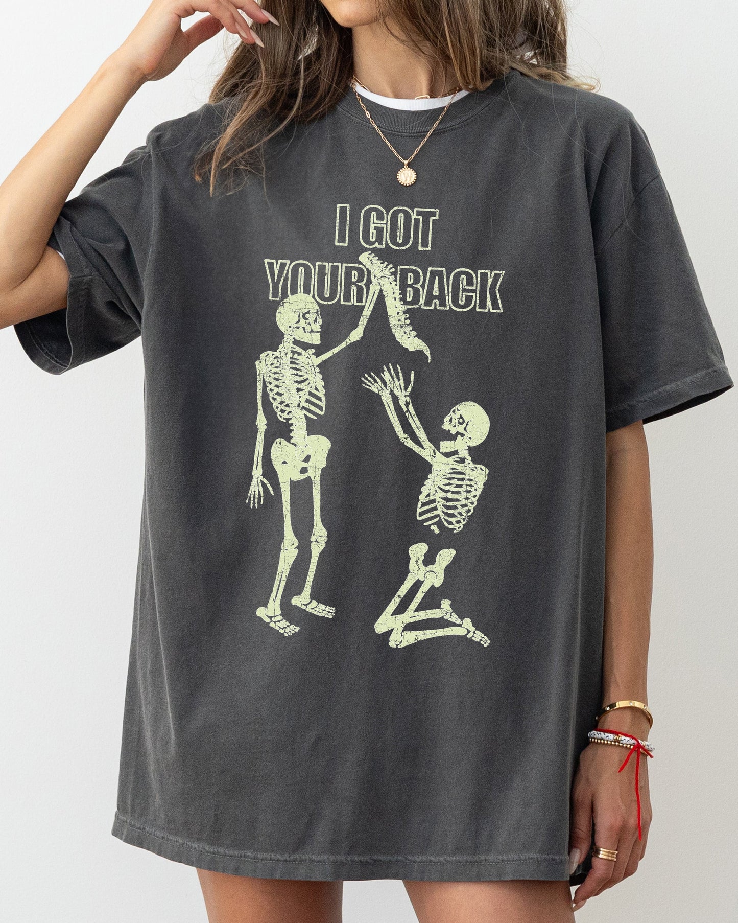 I Got Your Back, Funny Skeleton, Witch, Aesthetic, Meme, Halloween, Spooky, Costume, Tshirt Comfort Colors T-Shirt
