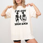 I've Got Your Back, Skeleton, Funny, Witch, Aesthetic, Meme, Halloween, Spooky, Costume, Tshirt Comfort Colors T-Shirt
