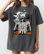 Coffee Lover Skeleton, Funny, Witch, Aesthetic, Meme, Halloween, Spooky, Costume, Tshirt Comfort Colors T-Shirt