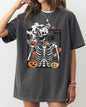 Skeleton Coffee, Pumpkin, Witch, Aesthetic, Funny, Meme, Halloween, Spooky, Costume, Tshirt Comfort Colors T-Shirt