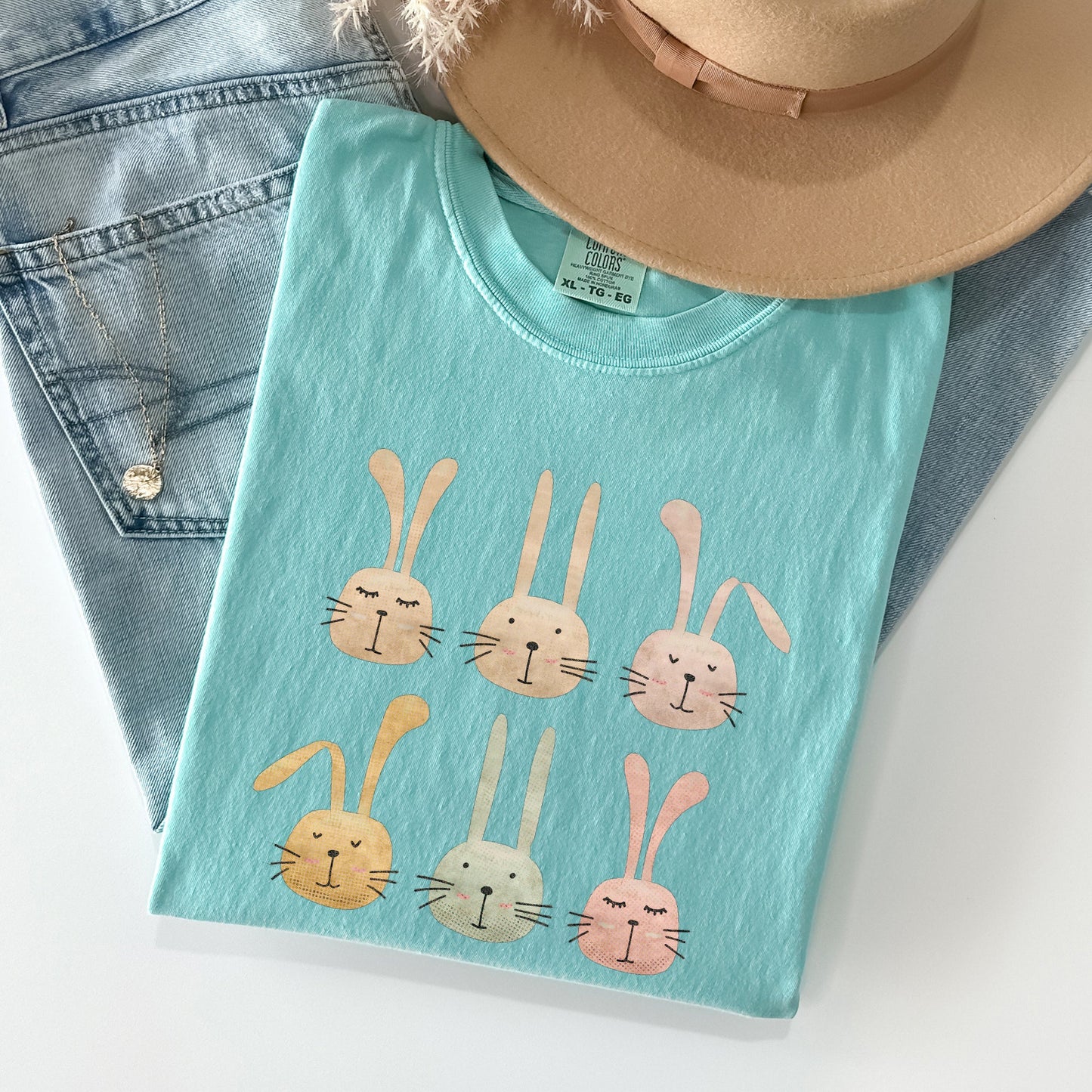 Adorable Easter Bunnies, Rabbits Comfort Colors Tshirt
