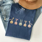 Cute Rabbits In A Row, Easter Comfort Colors Tshirt