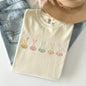 Cute Rabbits In A Row, Easter Comfort Colors Tshirt