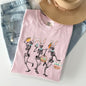 Dancing Easter Skeleton, Rabbit, Bunnies Comfort Colors Tshirt