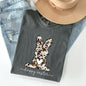 Easter Bunny, Happy Easter Rabbit, Cow Print Comfort Colors Tshirt