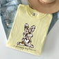 Easter Bunny, Happy Easter Rabbit, Cow Print Comfort Colors Tshirt