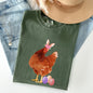 Easter Chicken, Rabbit, Eggs, Funny Comfort Colors Tshirt