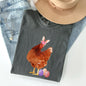 Easter Chicken, Rabbit, Eggs, Funny Comfort Colors Tshirt