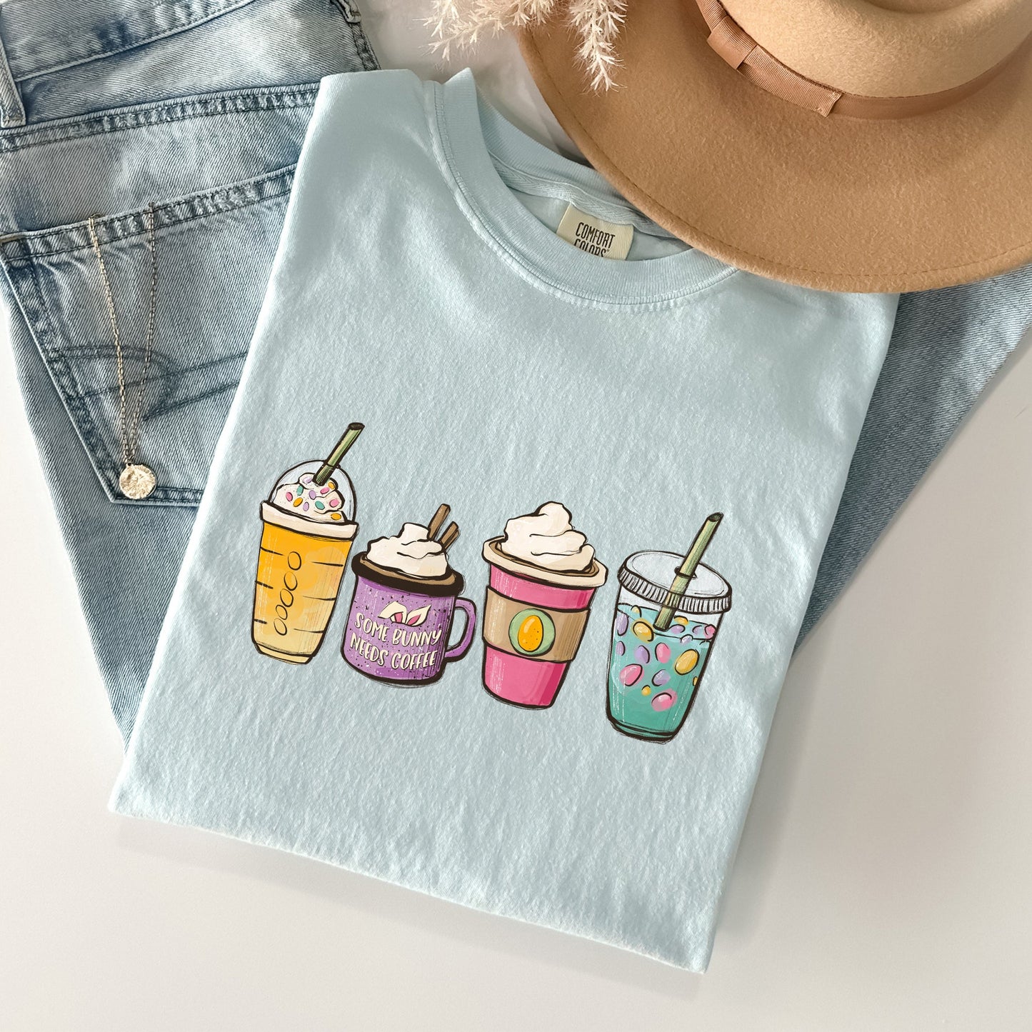 Easter, Coffee Lovers, Coffee Drinks Comfort Colors Tshirt