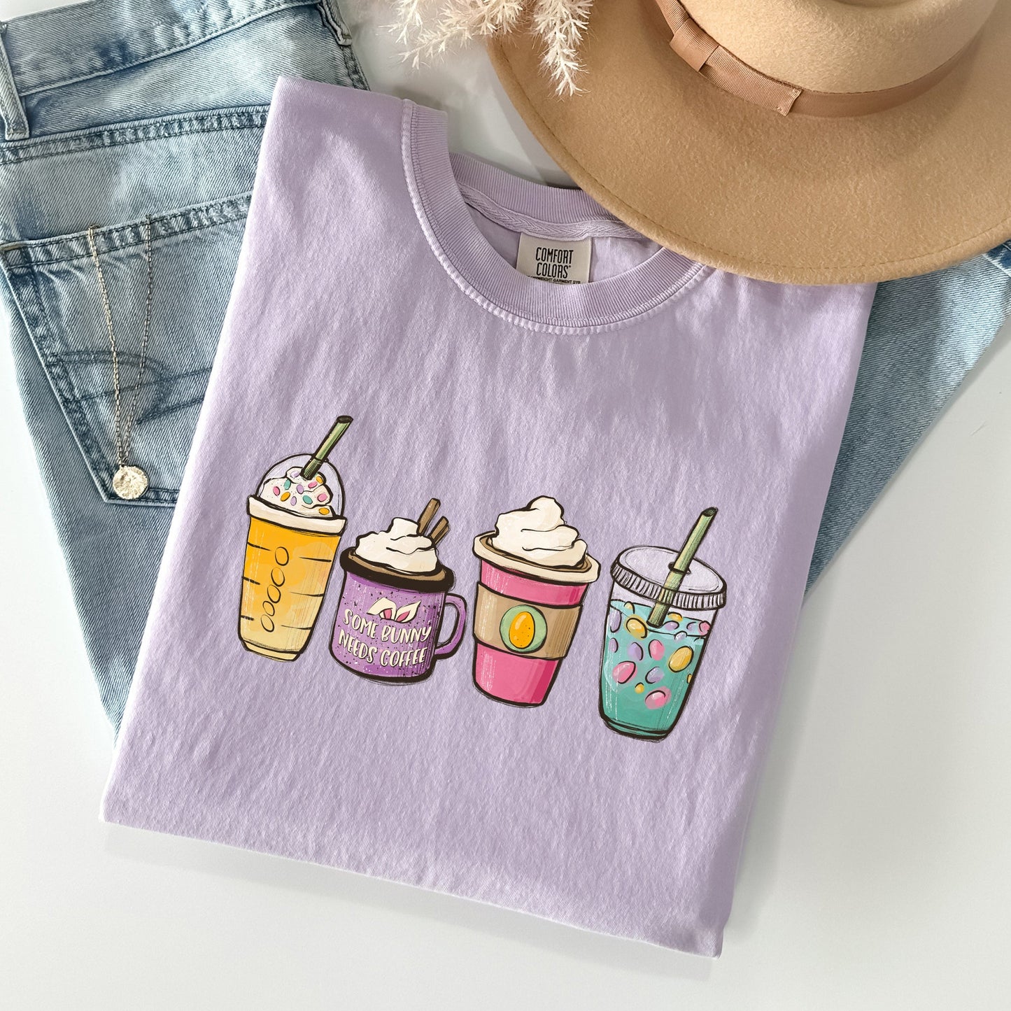 Easter, Coffee Lovers, Coffee Drinks Comfort Colors Tshirt