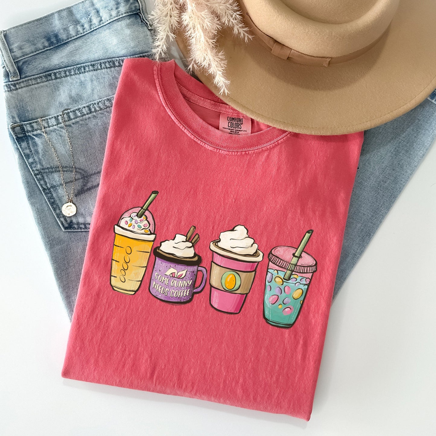 Easter, Coffee Lovers, Coffee Drinks Comfort Colors Tshirt