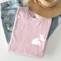Bunny wearing a bow, pocket print, Easter Rabbit Comfort Colors Tshirt