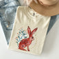 Folk Art Rabbit, Easter, Scandinavian Comfort Colors Tshirt