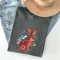 Folk Art Rabbit, Easter, Scandinavian Comfort Colors Tshirt