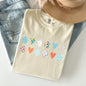 Hearts and Eggs, Colorful Easter Comfort Colors Tshirt