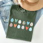 Hearts and Eggs, Colorful Easter Comfort Colors Tshirt
