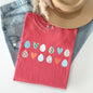 Hearts and Eggs, Colorful Easter Comfort Colors Tshirt