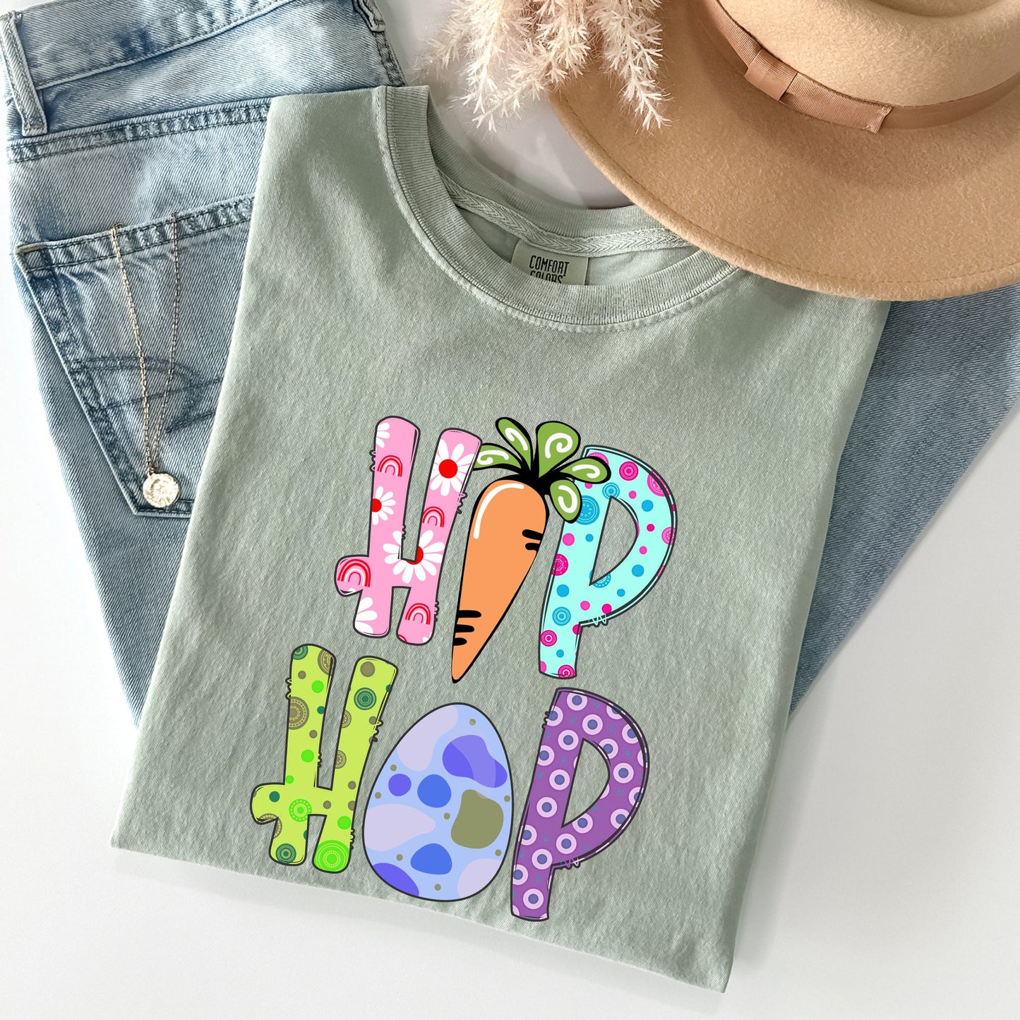 Hip Hop, Easter, Colorful Comfort Colors Tshirt