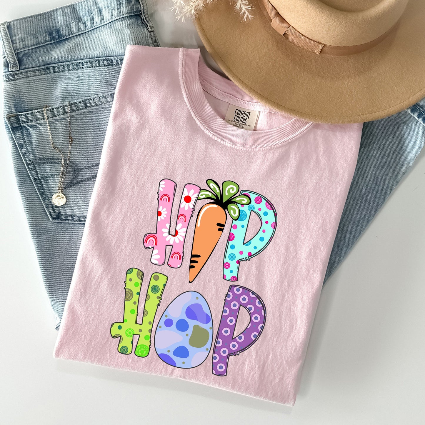 Hip Hop, Easter, Colorful Comfort Colors Tshirt