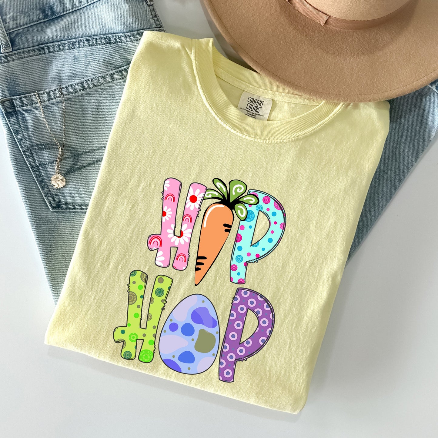 Hip Hop, Easter, Colorful Comfort Colors Tshirt
