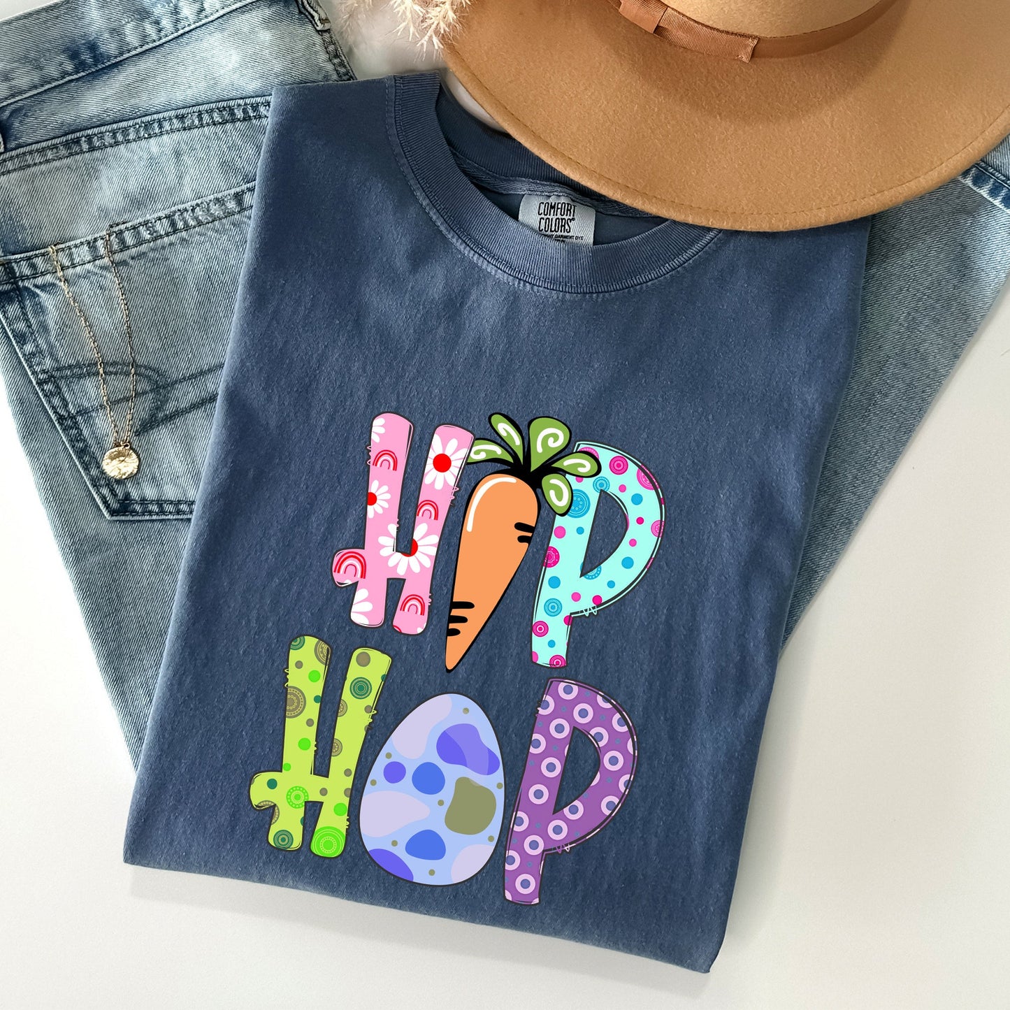 Hip Hop, Easter, Colorful Comfort Colors Tshirt