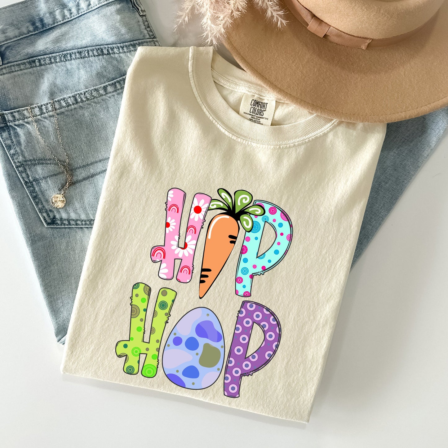 Hip Hop, Easter, Colorful Comfort Colors Tshirt