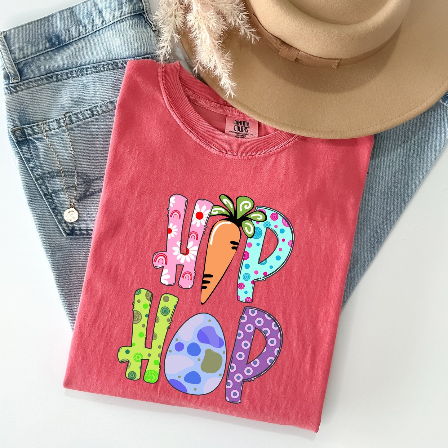 Hip Hop, Easter, Colorful Comfort Colors Tshirt
