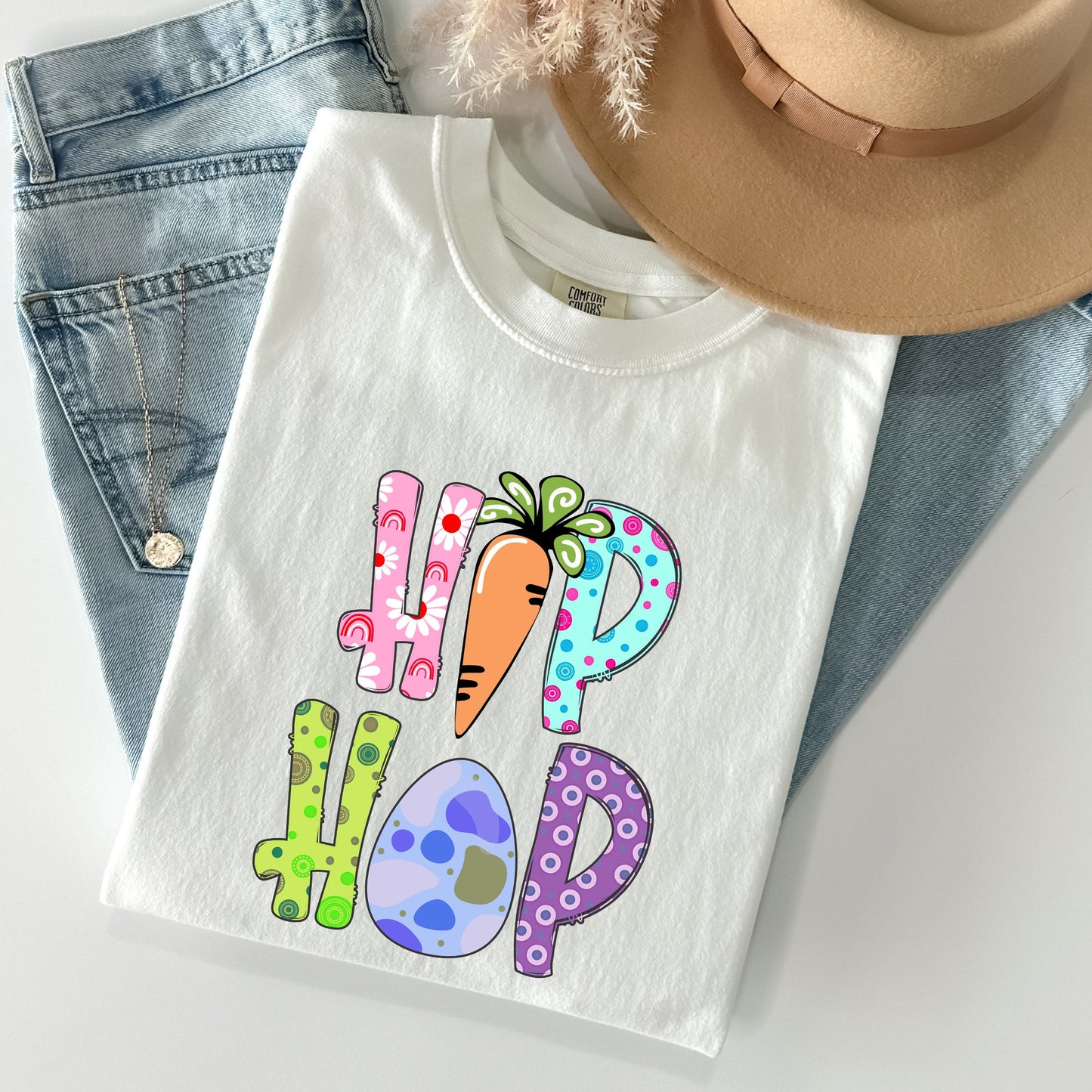 Hip Hop, Easter, Colorful Comfort Colors Tshirt
