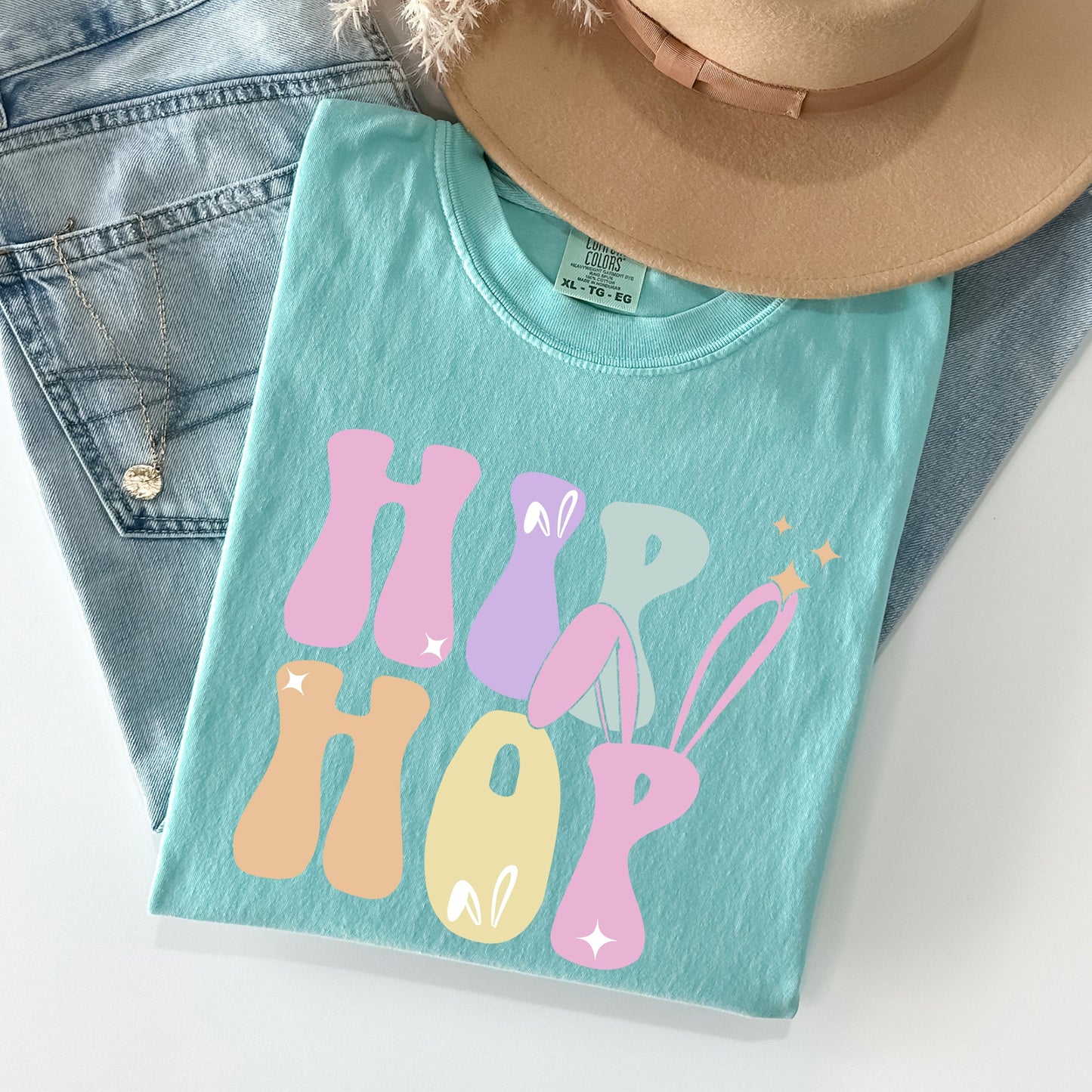 Hip Hop, Retro Easter, Bunny, Rabbit Comfort Colors Tshirt