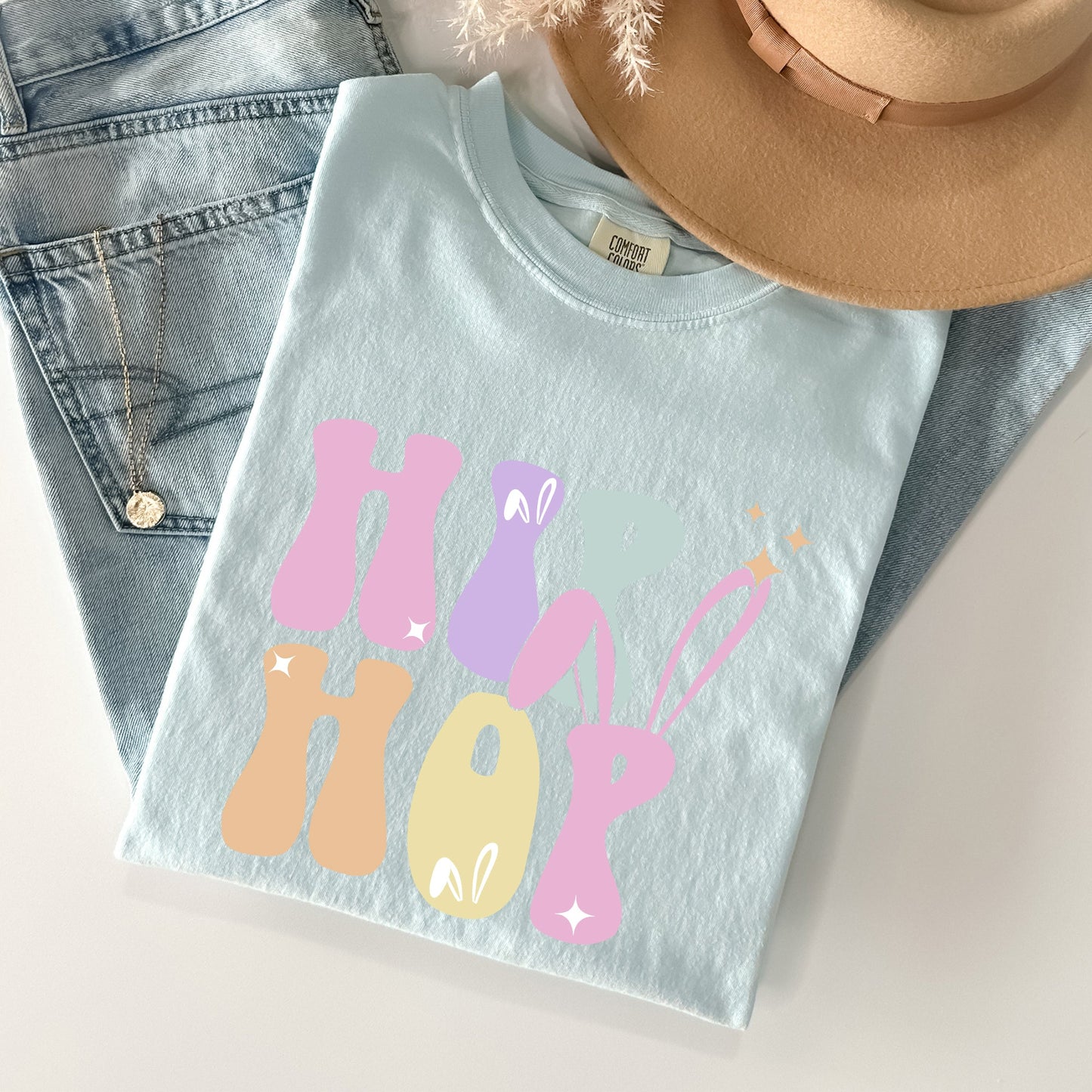 Hip Hop, Retro Easter, Bunny, Rabbit Comfort Colors Tshirt
