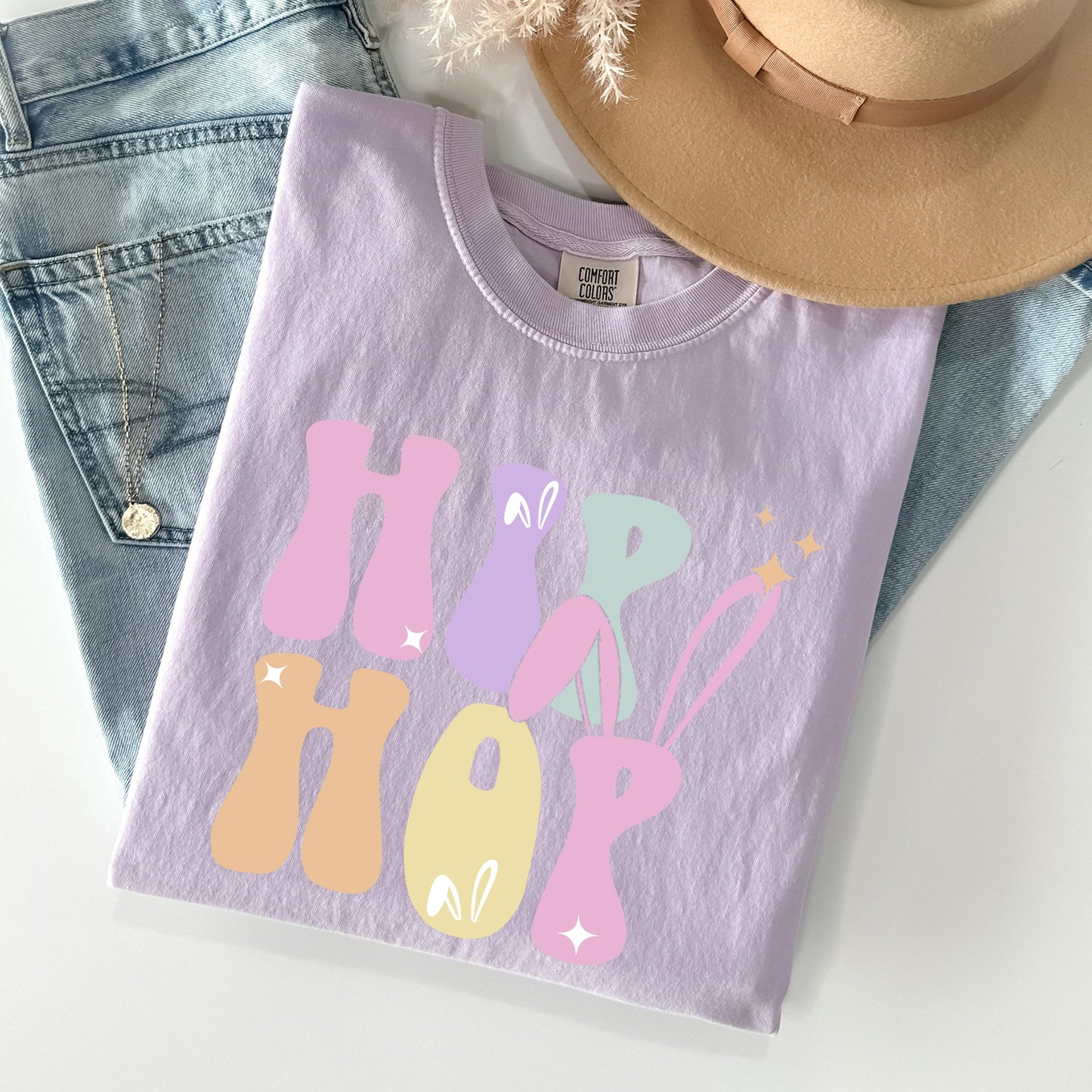 Hip Hop, Retro Easter, Bunny, Rabbit Comfort Colors Tshirt