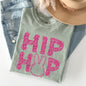Hip Hop, Retro Glitter Effect, Bunny, Rabbit, Easter Comfort Colors Tshirt