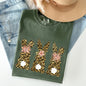 Leopard Print Easter Bunnies, Easter Rabbit Comfort Colors Tshirt