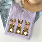 Leopard Print Easter Bunnies, Easter Rabbit Comfort Colors Tshirt